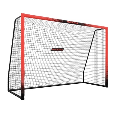 Hudora Fussballtor Pro Tect 300 Advanced (hochwertig, langlebig, einfacher Aufbau) rot - 300x200x120cm